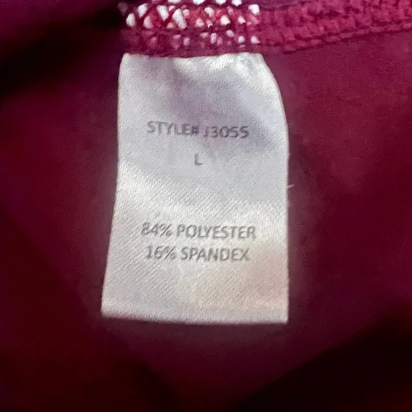 Rae Mode Women's Burgundy Hooded Jacket L Large - Picture 2 of 4